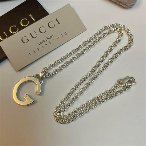 gucci 銀 項鍊